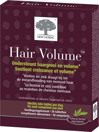 New Nordic Hair Volume 30 Comprimés | Vitamines - Chute de cheveux - Ongles cassants