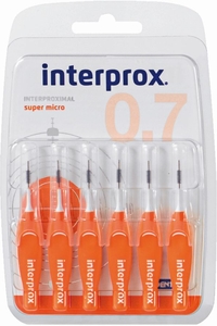 Interprox Premium 6 Brossettes Interdentaires Super Micro 0,7mm