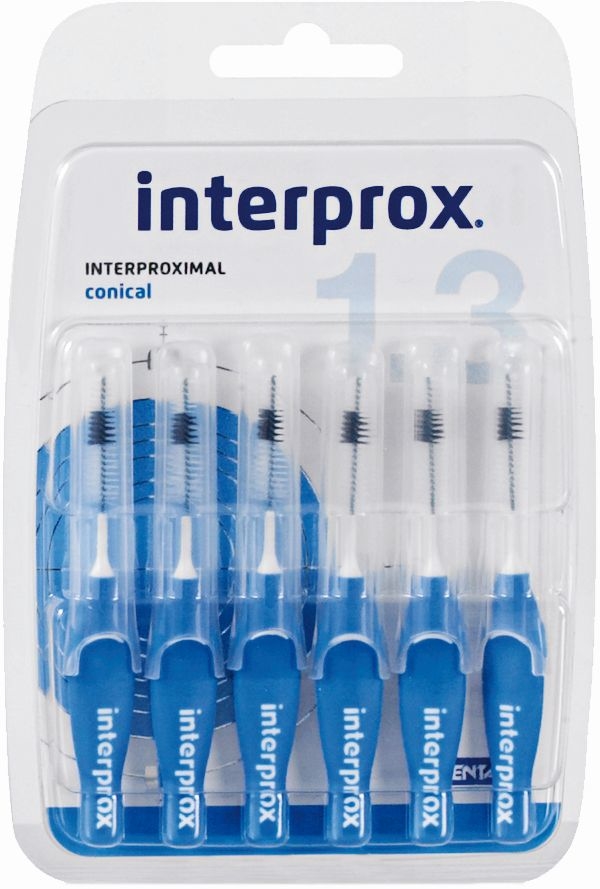 Interprox 6 Interdentale Conical 1,3mm | Tandfloss -