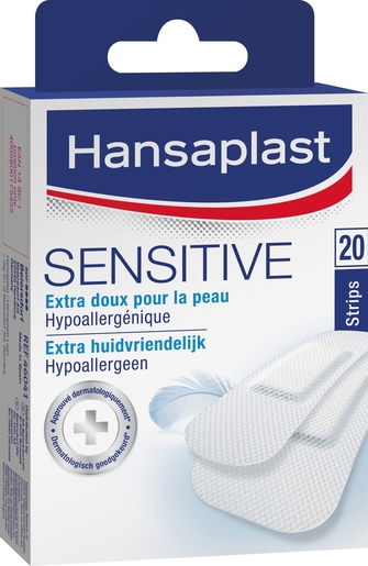 Hansaplast Sensitive 20 Pansements | Pansements - Sparadraps - Bandes