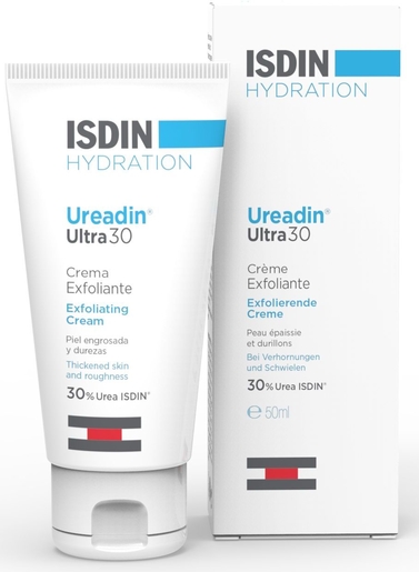 ISDIN Ureadin Ultra 30 Crème Exfoliante 50ml | Exfoliant - Gommage - Peeling