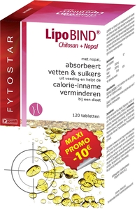 Fytostar Lipobind Chitosan Nopal 120 Comprimés (promo mois 10 euro)