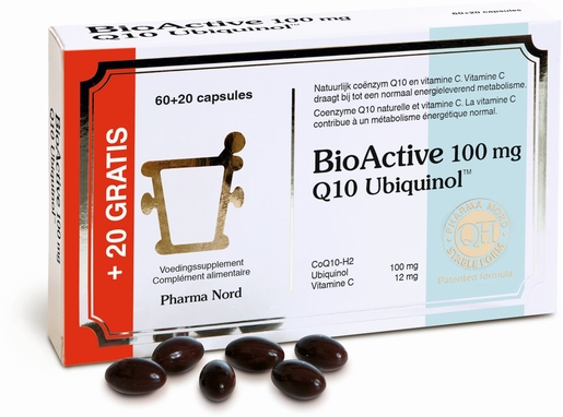 BioActive Q10 100mg 80 Capsules (60 + 20 gratuites) | Antioxydants