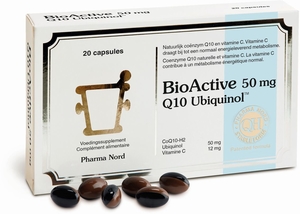 BioActive 50mg Q10 Ubiquinol 20 Capsules