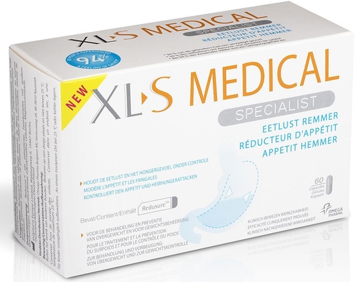 XLS Medical Specialist Réducteur Appetit 60 Capsules | coupe-faims et modérateurs d'appétit