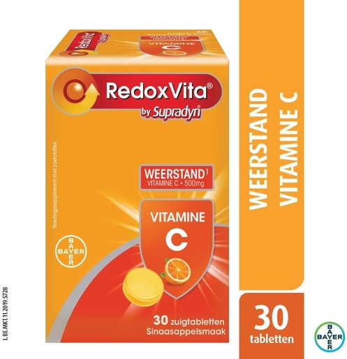 RedoxVita 30 Zuigtabletten (Sinaasappel) | Natuurlijk afweersysteem - Immuniteit