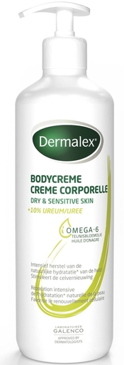 Dermalex Crème Corporelle 10% Urée 500ml (promo - 5 euro) | Hydratation - Nutrition