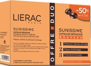 Lierac Sunissime Duo Bronzage 2x30 Capsules (2ème produit à - 50%)