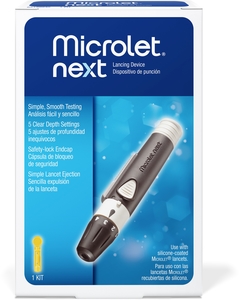 Ascensia Microlet NEXT Autopiqueur + 10 Aiguilles