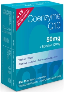 Coenzyme Q10 50mg 45 comprimés (+ 15 comprimés gratuits)