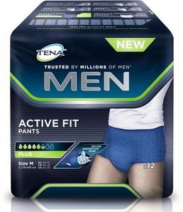 TENA Men Active Fit Pants Medium - 12 pièces