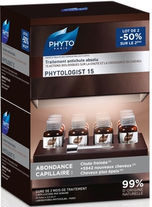 Phytologist 15 Traitement Antichute Absolu Duopack 2 x 12 x 3,5ml Fioles (2ième à - 50%)