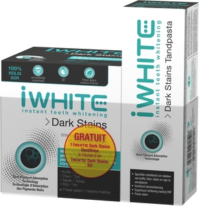 Iwhite Dark Stains Kit + Dentifrice 75ml Gratuit