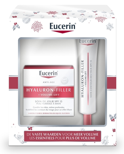 Eucerin Coffret Cadeau Hyaluron-Filler + Volume Lift (inclus 1 produit gratuit) | Effet lifting - Elasticité