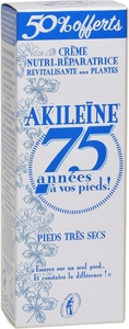 Akileine Crème Nutri Réparatrice Pieds Secs 75ml (50% offert)