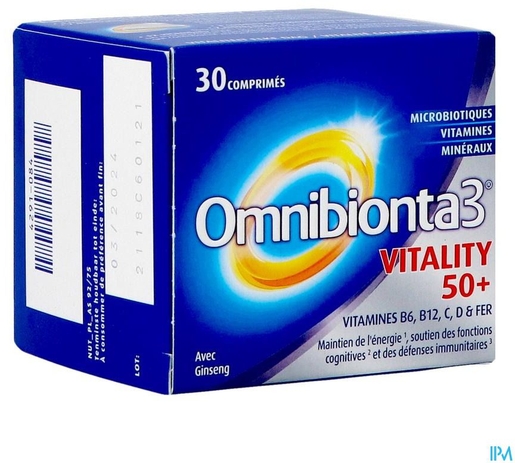 Omnibionta 3 Vitality 50+ 30 Comprimés