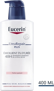 Eucerin UreaRepair Plus Émollient 5% d&#039;Urée Parfum Apaisant Peau Sèche et Rugueuse 400ml