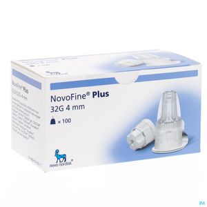 Novofine Plus 32G 100 Aiguilles Stériles 4mm