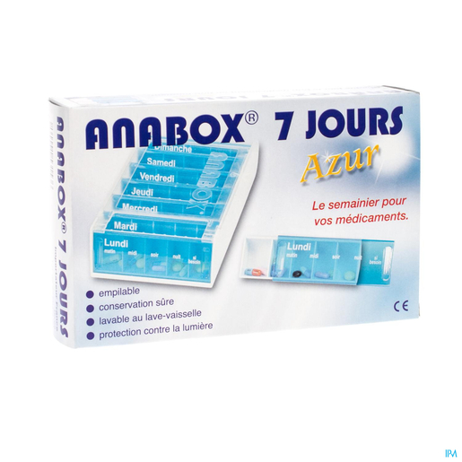 Anabox Pilulier Azur Fr 7 Jours | Pilulier