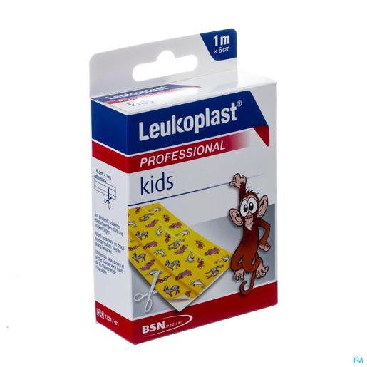 Leukoplast Kids Pansement Adhésif 6cm x 1m | Pansements - Sparadraps - Bandes