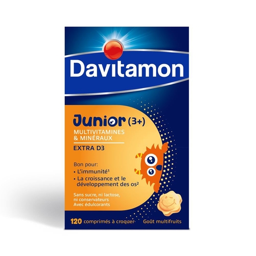 Davitamon Junior Multifruit 120 Kauwtabletten | Groei
