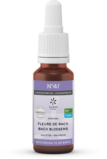 Fleurs Du Dr. Bach (Lemon Pharma) Bio N41 Concentration 20ml | Spécialités - Rescue