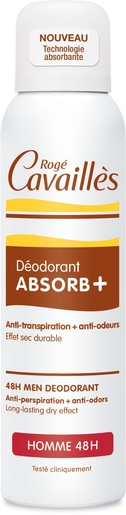 Rogé Cavaillès Déodorant Absorb+ Homme 48H Spray 150ml | Déodorants classique