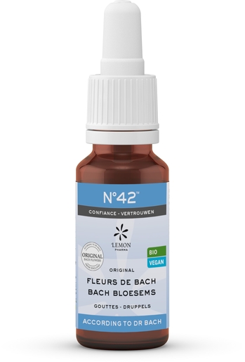 Fleurs Du Dr. Bach (Lemon Pharma) Bio N42 Confiance 20ml | Spécialités - Rescue