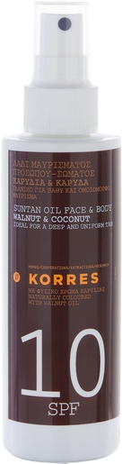 Korres KS Suntan Oil Face and Body IP10 150ml | Zonnebescherming