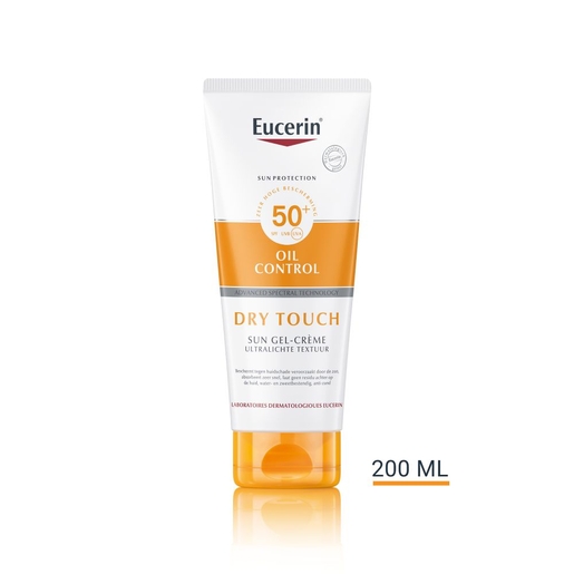 Sun Oil Control SPF 50+ Dry Touch Gel-Crème Ultra Lichte Textuur 200ml | Zonnebescherming