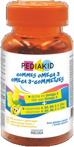Pediakid Gummies Omega 3 60 Gommes A Mâcher