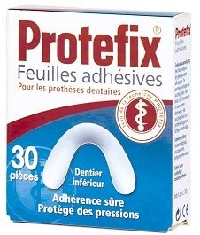 Protefix 30 Feuilles Adhésives Dentier Inferieur