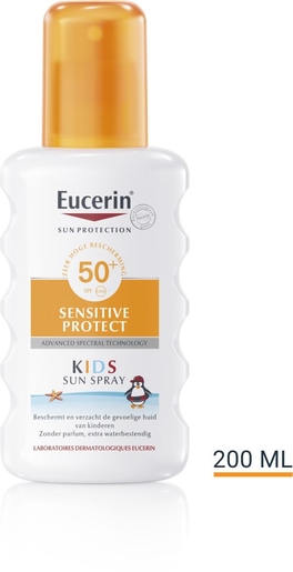 Eucerin Sun Sensitive Protect SPF 50+ Spray 200ml Zonneproducten baby kind