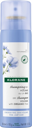 Klorane Droogshampoo met Biolijnzaad (Volume Xl) Spray 150 ml | Haarverzorging