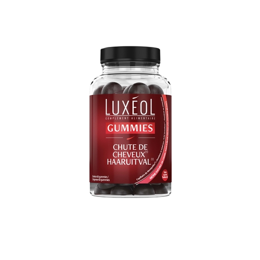 Luxeol Gummies Chute de Cheveux 60 Gummies | Vitamines - Chute de cheveux - Ongles cassants