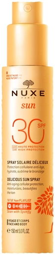 Nuxe Sun Spray Solaire Délicieux Haute Protection IP30 150ml | Vos protections solaires au meilleur prix