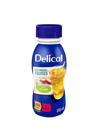 Delical Fruitdrank Appel 4x200ml | Orale voeding
