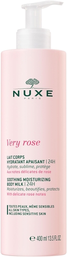 Nuxe Very Rose Lait Corps Hydratant Apaisant 24h 400ml | Soins du corps