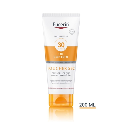 Sun Oil Control SPF 30 Toucher Sec Gel-Crème Texture Ultra-Légère 200ml | Crèmes solaires