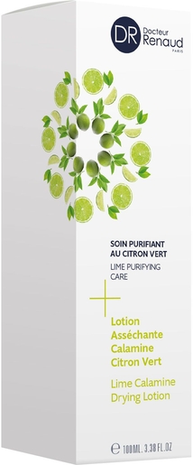 Dr Renaud Lotion Asséchante Calamin Citron Vert 100ml | Acné - Imperfections
