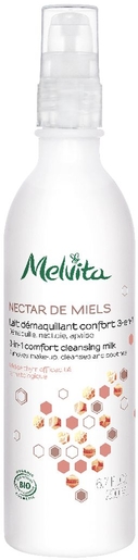 Melvita Nectar de Miels Lait Démaquillant Confort Bio 200ml | Démaquillants - Nettoyage