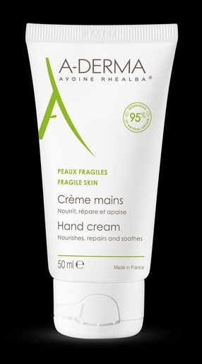 A-Derma Les Indispensables Crème Mains et Ongles Hydratante 50ml | Prévention, hygiène et immunité