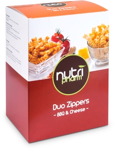 Nutripharm Duo Zippers Cheese &amp; BBQ 5 Sachets