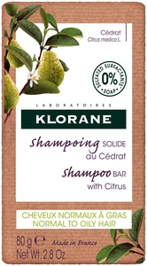 Klorane Shampoing Solide Cédrat 80g