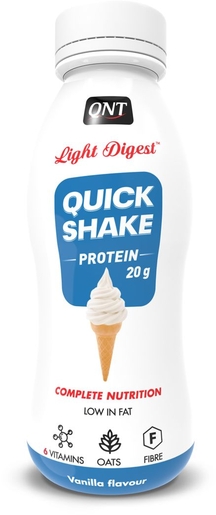 QNT Light Digest Protein Shake Vanille 12x310 ml | Eiwitdiëten