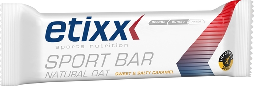 Etixx Natural Oat Sport Bar Sweet &amp; Salty Caramel 12x55g | Performance