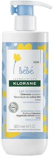 Klorane Baby Hydraterende Melk 500ml | Droge huid - Hydratatie