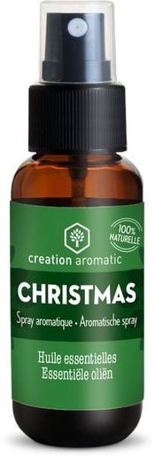 Creation Aromatic Huile Essentielle Diffusion Christmas Spray 30ml | Diffuseurs et mélanges d'huiles essentielles pour diffusion