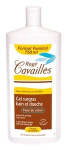 Rogé Cavaillès Gel Bain Douche Surgras Actif Fleur De Coton 750ml