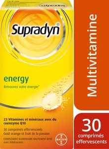 Supradyn Energy 30 Comprimés Effervescents